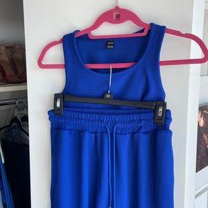 Royal Blue Jogger/ Crop top set